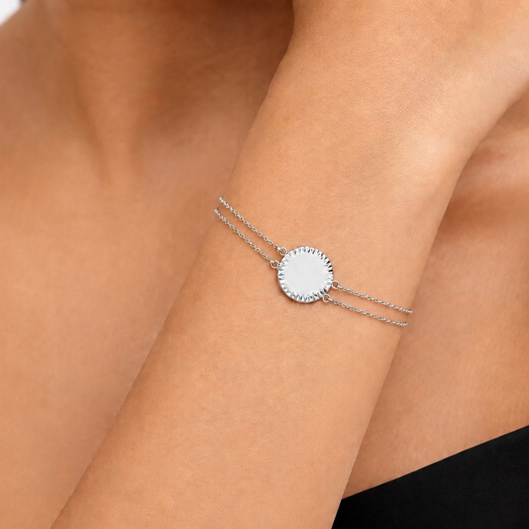 Bracciale Segno Cerchio Diamantato