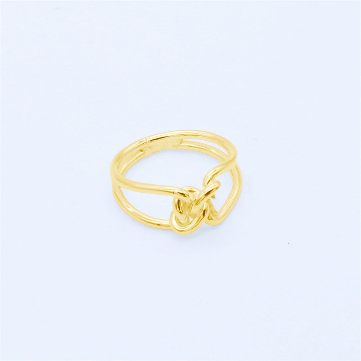 Double Curved Knot Ring