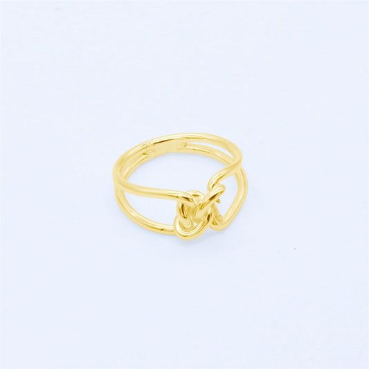 Double Curved Knot Ring
