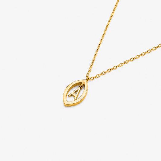 Collana Petalo e Iniziale