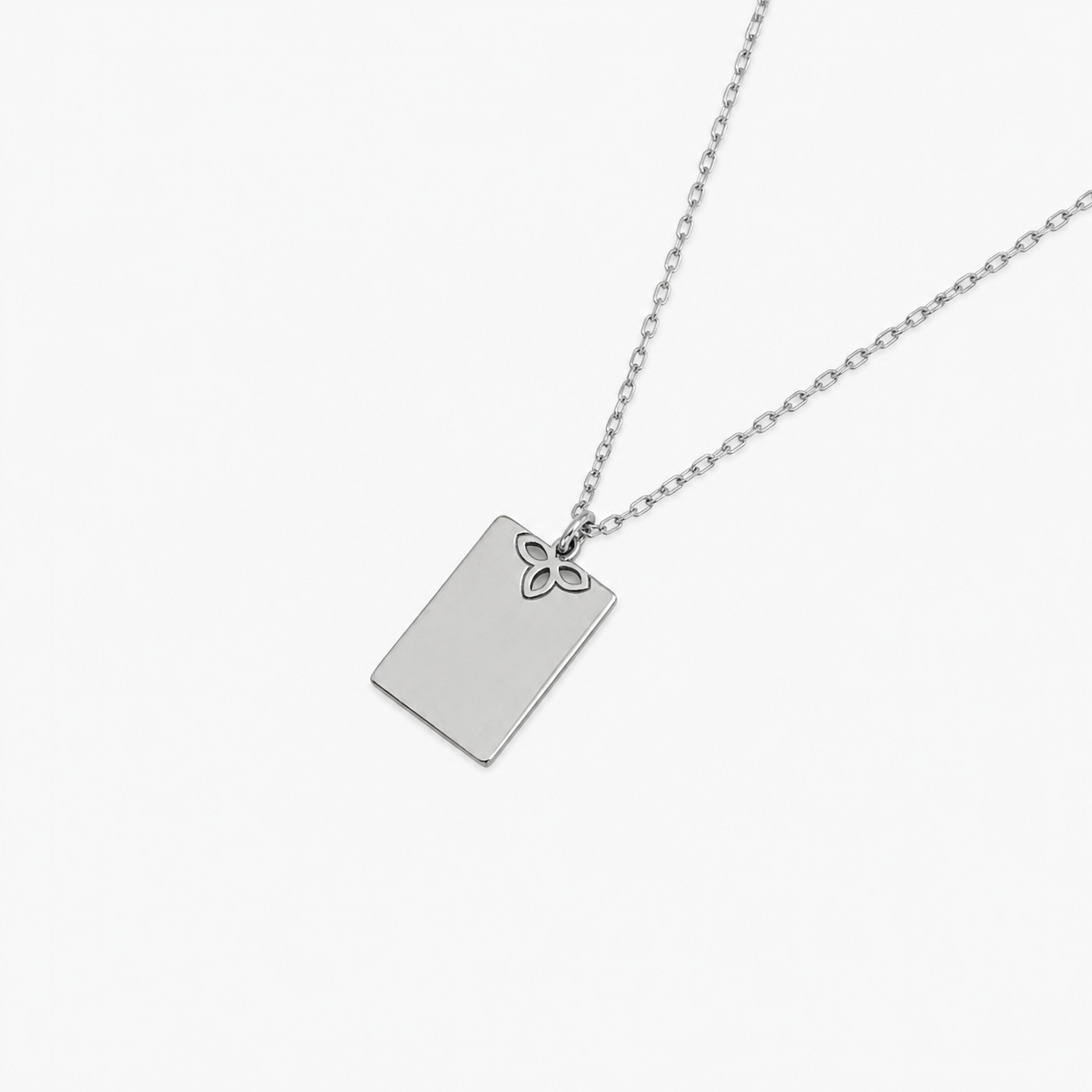 Collana Pendente Rettang. Personalizzabile