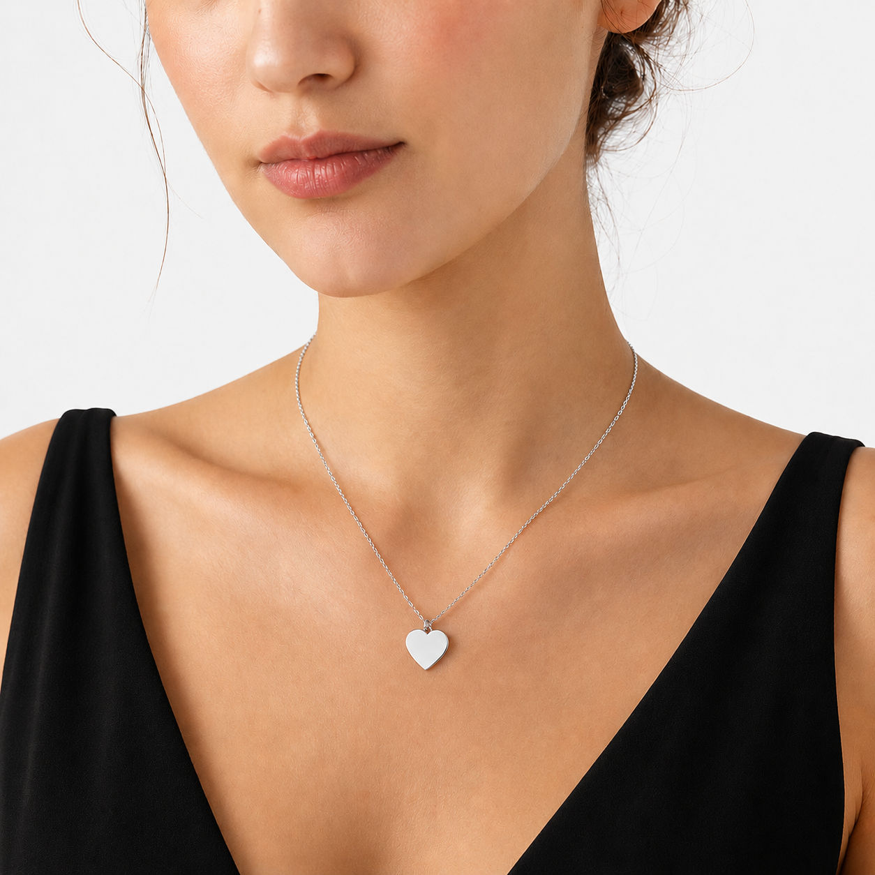 Customizable Heart Pendant Necklace