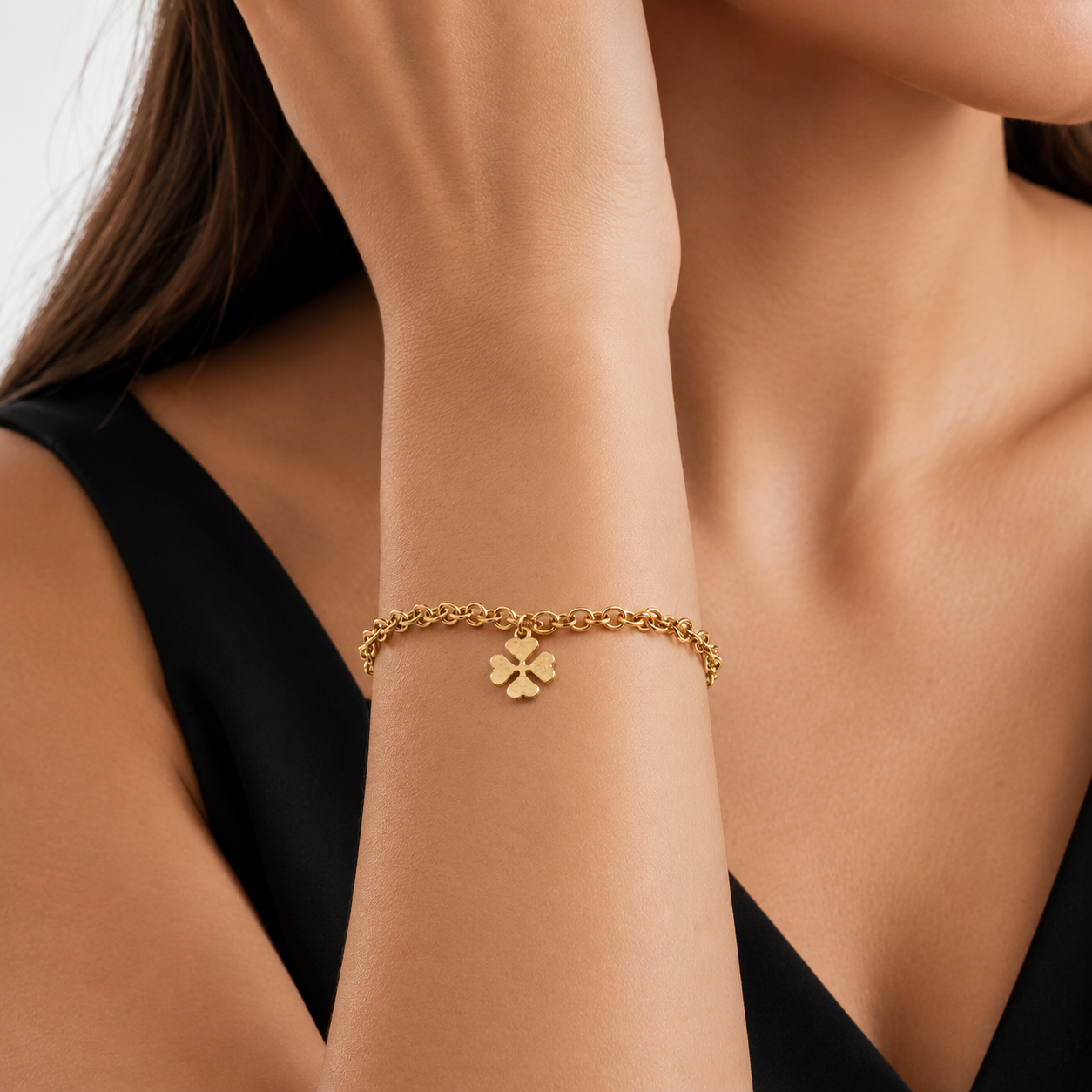 Link and Clover Bracelet