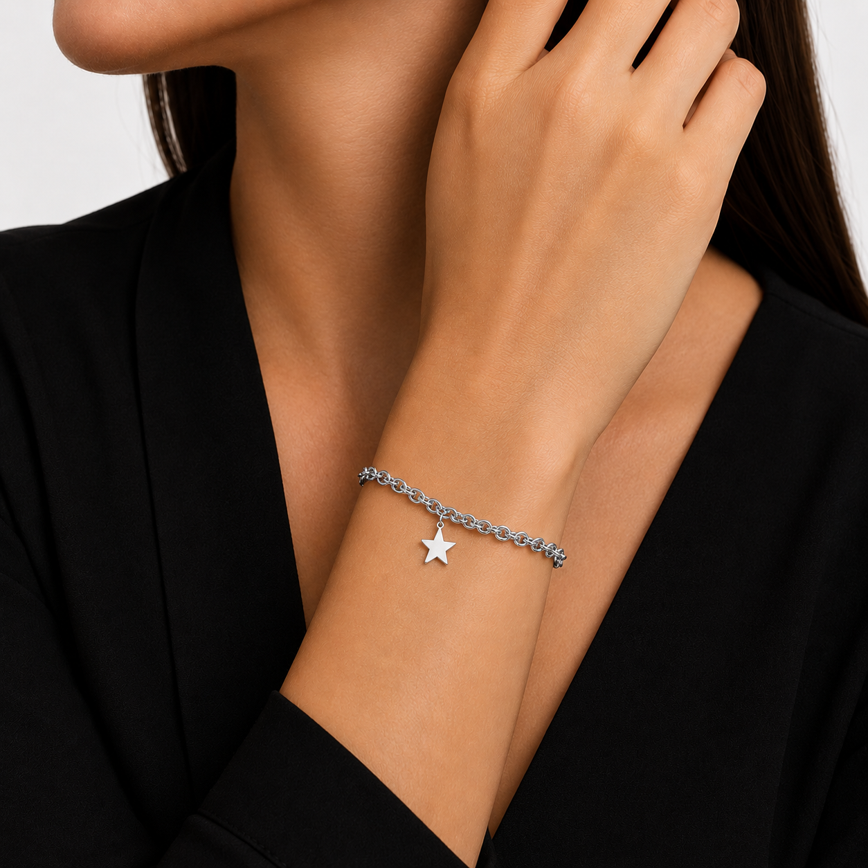 Link and Star Bracelet