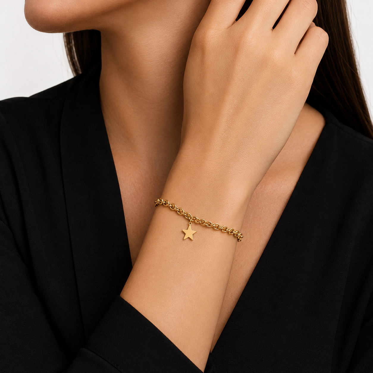 Link and Star Bracelet