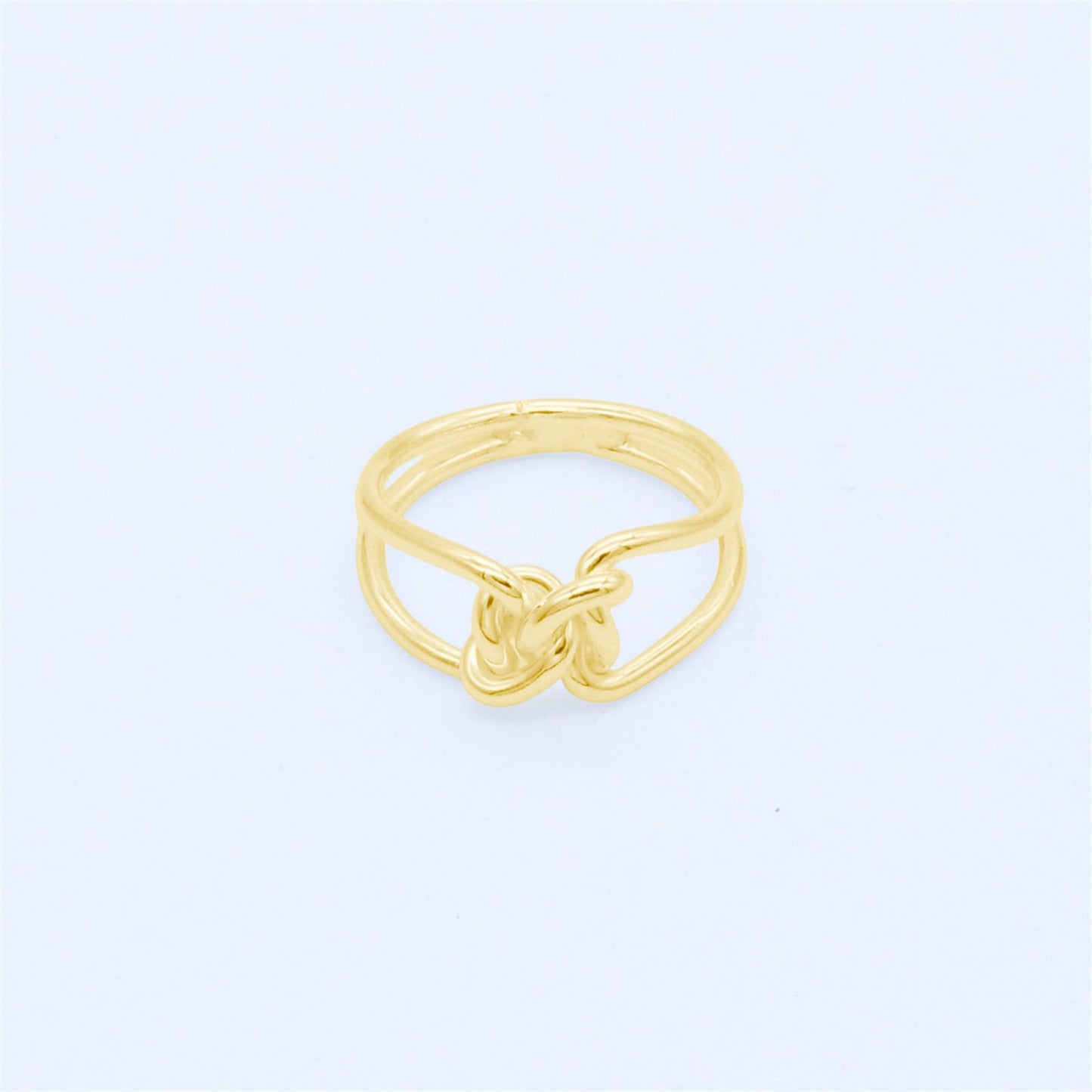 Double Curved Knot Ring
