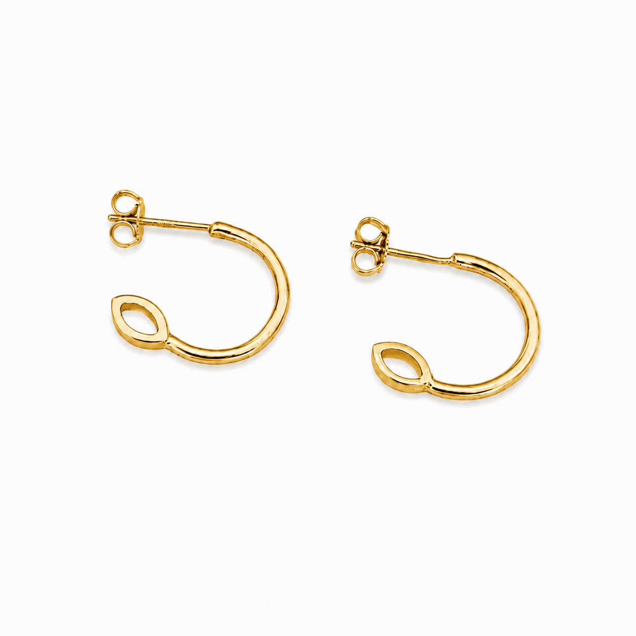 Hoop and Petal Earrings