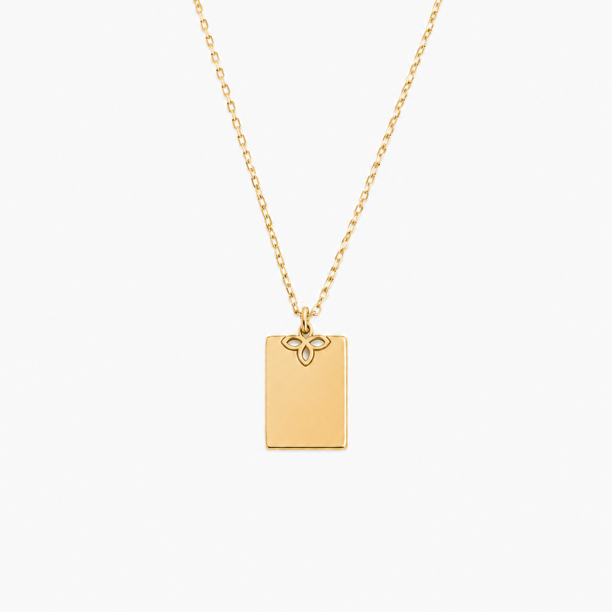 Collana Pendente Rettang. Personalizzabile