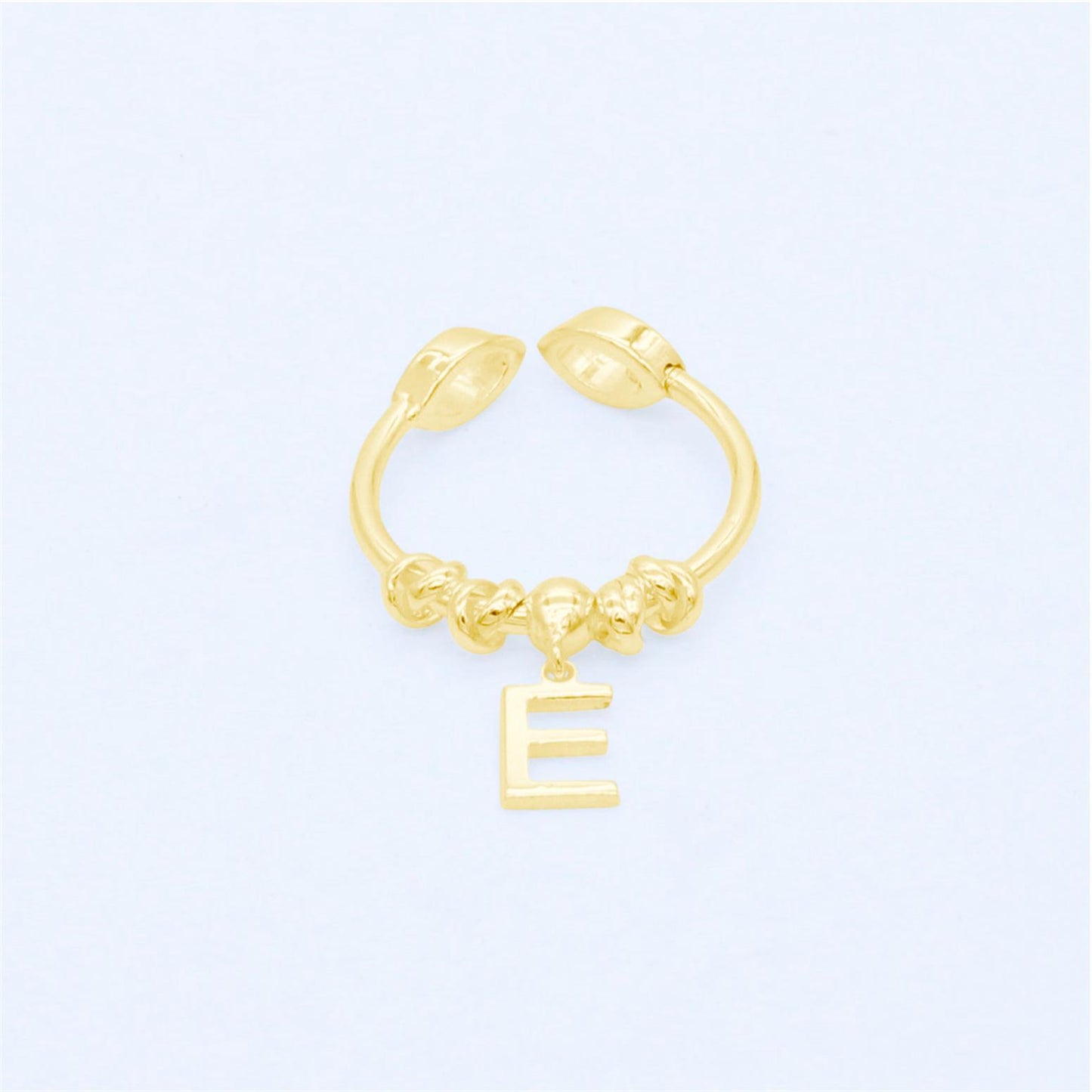 Anello Petali con Iniziale