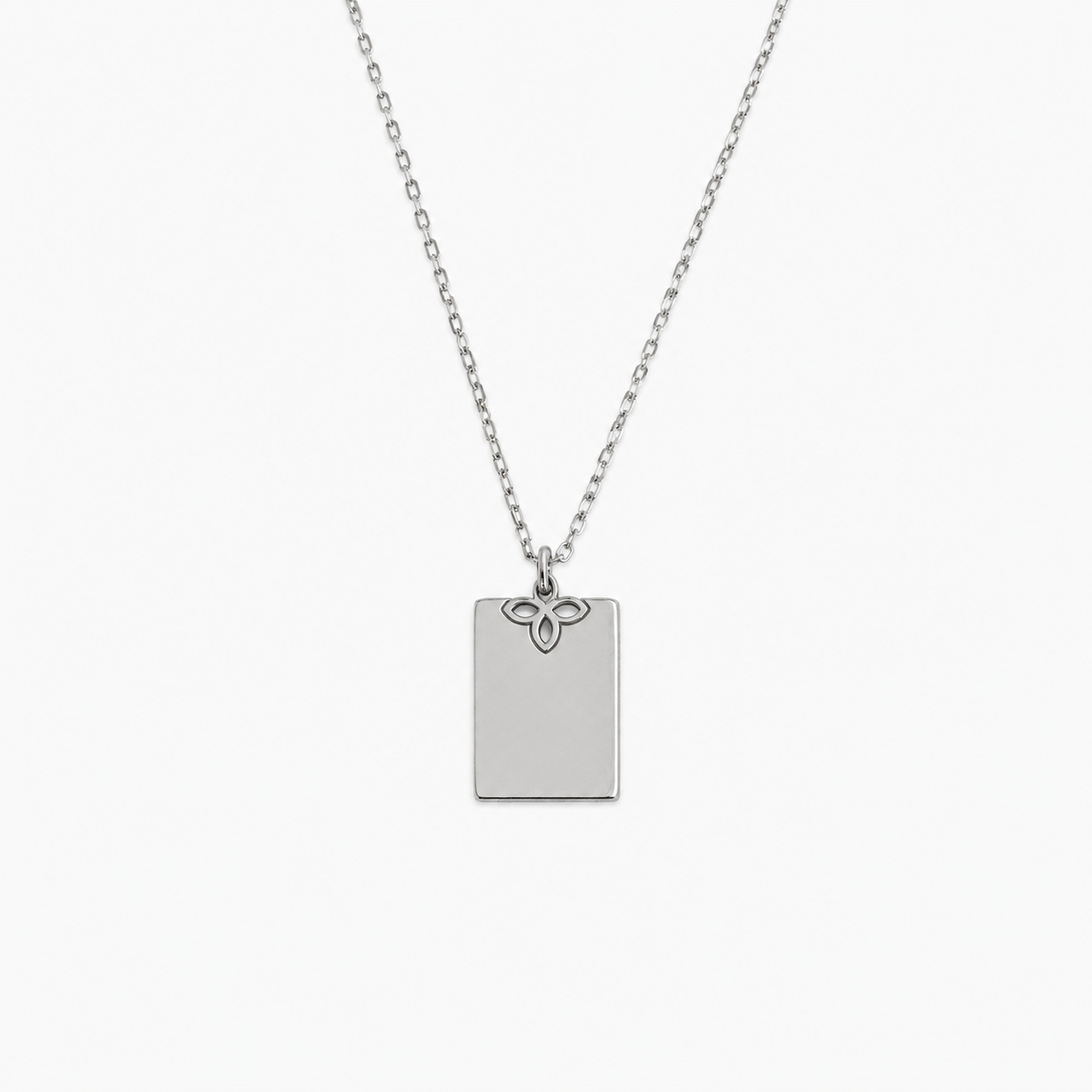 Collana Pendente Rettang. Personalizzabile