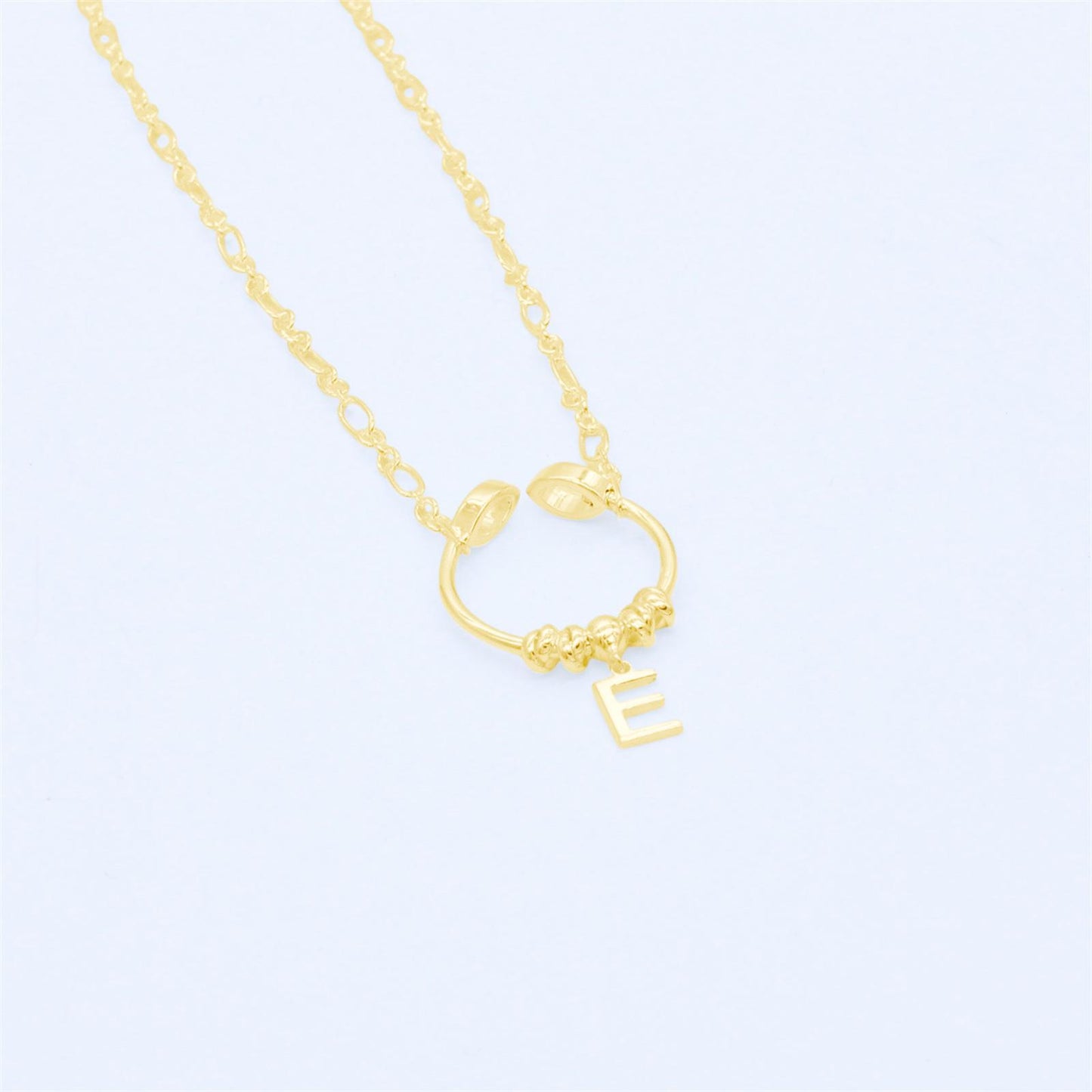 Petals and Initial Necklace