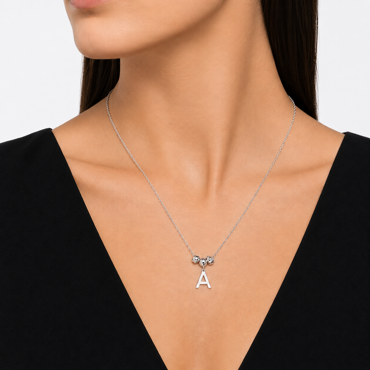 Collana Rondelle e Iniziale