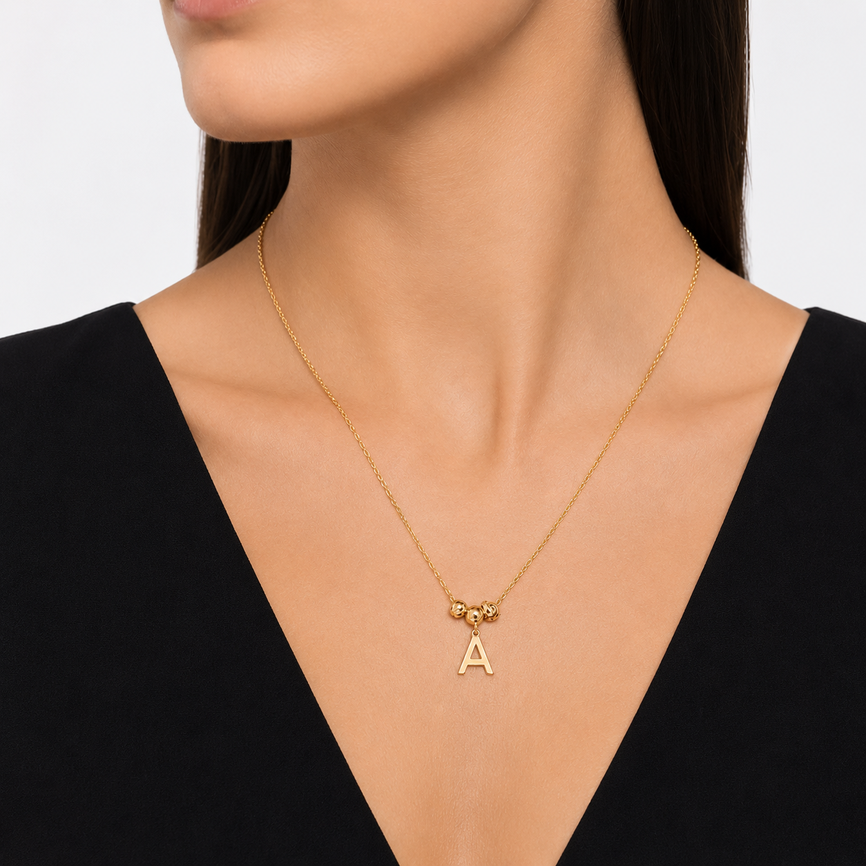 Collana Rondelle e Iniziale